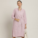 Jackie Dress & Jacket Set - Pastel Pink With Ecru Edging